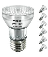 PAR16 Haloge Bulb - 6 Pack 39W 120V E26 Base Warm White 2800k, Long Lasting - $19.99