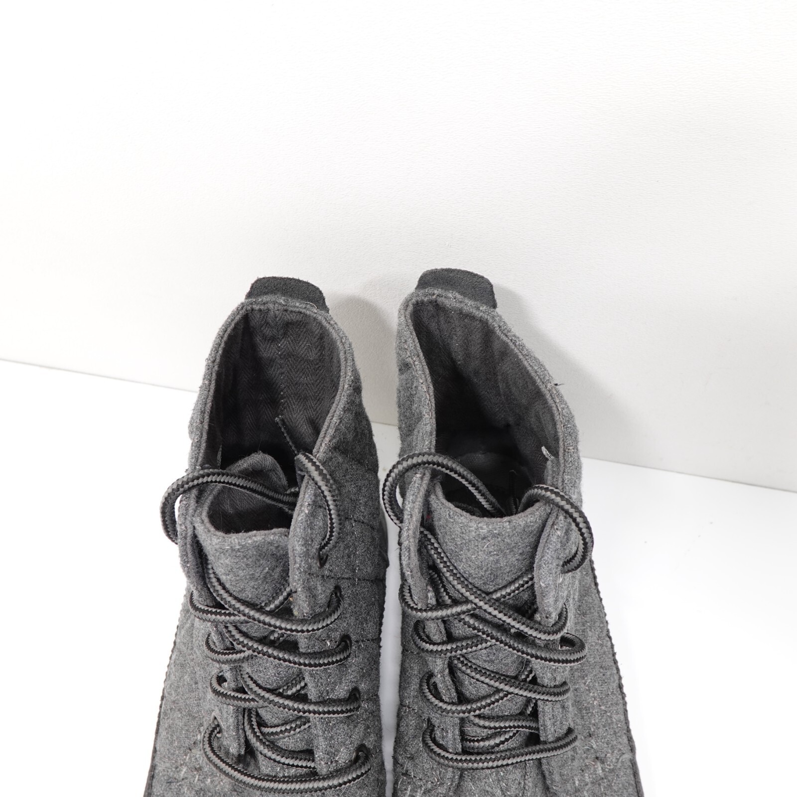 Toms Searcher Chukka Boot Quilted Wool Lace Up Heather Gray Mens Size 7 Item image 5