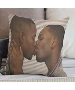 Two Men Kissing Pillowcase (Print Both Sides) - $31.59