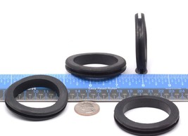 1 3/4 ID x 2” w 1/8” Groove Rubber Wire Grommets Panel Bushings for Cable &amp; Tube - £9.39 GBP+