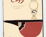 JAL Japan Air Lines Japanese Sake Booklet Production Map &amp; Steps to Brew... - £21.75 GBP