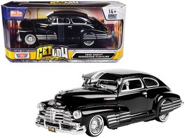 1948 Chevrolet Aerosedan Fleetside Lowrider Black "Get Low" Series 1/24 Diecast  - $1,643.14 MXN