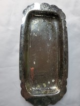WM Rogers Silverplate Oversized Butter Serving Dish Tray 4.75x9.75&quot; Dist... - $10.62 CAD