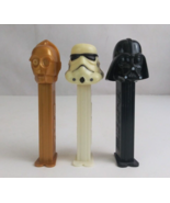 Lot of 3 Star Wars Pez Dispensers C3PO, Storm Trooper, &amp; Darth Vader (G) - €8,51 EUR