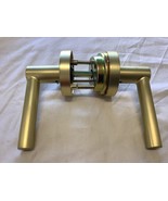 Signature Hardware 466702 Ewing Privacy Set, Round Rod Lever Handle -Sat... - $710.46 MXN