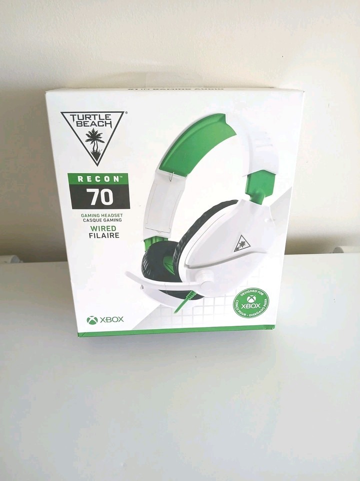 Turtle Beach Ear Force Recon 70X White Headset Headphones w mic Tested - $21.01