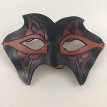 Hand Crafted Genuine Leather Mask Halloween Masquerade Original Vintage ... - $59.35