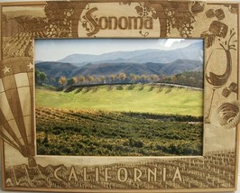 Sonoma California Laser Engraved Wood Picture Frame (5 x 7) - £24.29 GBP