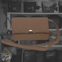 A New Day Womens Brown Clay Detachable Crossbody Strap Flap Wallet Handbag Bag - £15.98 GBP