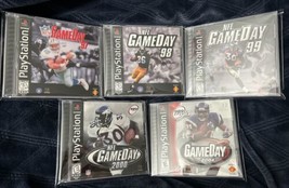 NFL GameDay 97 98 99 2000 2004, Sony PS1, 5 GAMES TOTAL, NM+ AND COMPLETE! - $42.90