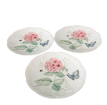 Lenox Plate Butterfly Meadow Bread Dessert Dinnerware Bees Flowers 6.5 inch - £22.65 GBP