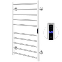 120W Heated Towel Warmer Rack w/ Clear LCD Display &amp; Built-in 1-8 H Timer - $204.99