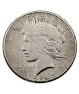 1928 $1 Silver Peace Dollar in AU+ Condition, Coin is UNC with minor hai... - $541.59 CAD