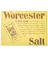 Worcester Brand Salt 1897 Advertisement Victorian Food Baking Spice ADBN... - $19.99