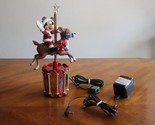 READ* For Parts*  Mr. Christmas Mickey Mouse Reindeer Carousel Tree Top ... - $20.00