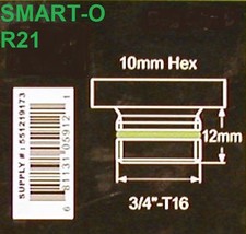 R21 SMART-O Oil Drain Plug 3/4&quot; T16 10 Mm Hex Sump Plug New Fast Shipping - £13.77 GBP