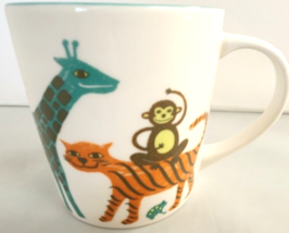 Starbucks Coffee Cup Mug New Bone China Giraffe Monkey Elephant 8 Oz 2008 - £14.90 GBP
