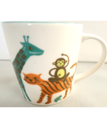 Starbucks Coffee Cup Mug New Bone China Giraffe Monkey Elephant 8 Oz 2008 - £14.67 GBP