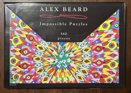 Jigsaw Puzzle 560 Pcs Alex Beard Abstract Peacock Create Your Own Art NEW IN BOX - $18.62