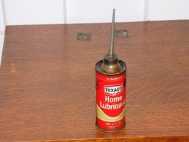 Vintage Texaco Round 4 Ounce Long Neck Empty Oil Can - $29.70