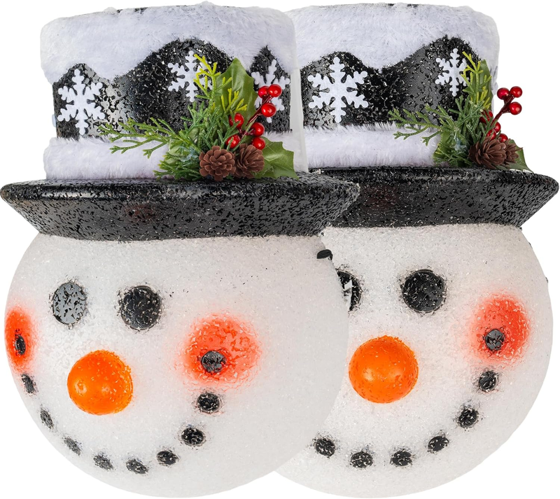 FUNPENY 2 Pack Snowman Christmas Porch Light Covers 12 Inch, Christmas Outdoor D Item image 2