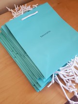 TIFFANY &amp; Co. 10&quot; x 8&quot; x 4” Blue MEDIUM Paper Gift Shopping Bag New ONE  - £6.34 GBP