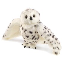 Folkmanis 2236 Snowy Owl Full Hand Puppet with Rotating Head &amp; Wings - £23.15 GBP