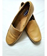 Dr. Scholls Women&#39;s Size 9M Brown Leather Slip On Comfort Casual Shoes  - £24.23 GBP