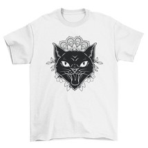 Cool Mandala cat tattoo t-shirt - £17.39 GBP