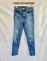 Rag Bone Jeans Size 28 High Rise Ankle Skinny Medium Wash Blue Women EUC - $28.99