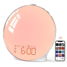 Sunrise Alarm Clock, Smart Wake-Up Light Compatible With Alexa, Dual Alarms With - £60.93 GBP