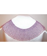 Vintage Beaded Collar Dusty Rose Pink &amp; Blue Lovely! - £17.40 GBP