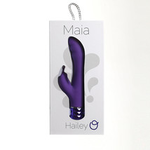 Hailey Crystal Gems USB Rechargeable Silicone 10-Function G-Spot Vibrator Neon P - £42.40 GBP