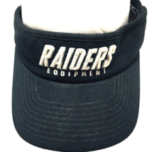 VTG. 90s Oakland Raiders Visor Hat Cap Flexfit Reebok NFL Equipment Foot... - $21.33