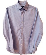Polo Ralph Lauren Button Down Shirt Mens Blue White Gingham Check Sz 15 1/2, 39 - $22.47