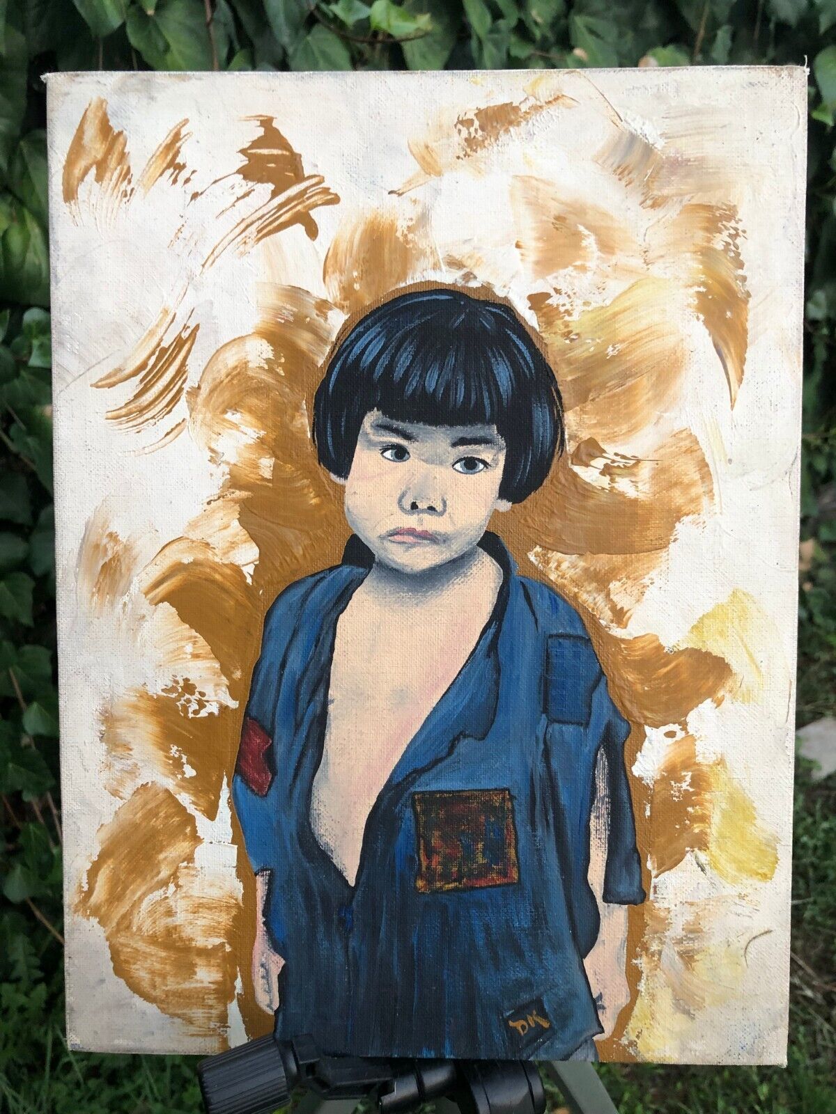 DJ KELLY Original 1960s VIETNAM WAR POP ART MODERN ABSTRACT CHILD dj-kelly-original-1960s-vietnam-war-pop-art-modern-abstract-child