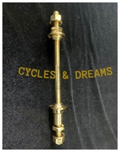 NEW! COSTUM MADE GOLD AXLE USE FOR FRONT/ FREE WHEEL  WHEELS, 190.5 MM, ... - £28.88 GBP