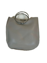 Gray Unbranded Leather Tote Handbag. 12&quot; Heigth X 12&quot; Width X 4&quot; Dept. - $37.62