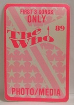 The Who / Pete Townshend - Vintage Original Cloth Tour Backstage Pass *Last One* - £7.81 GBP
