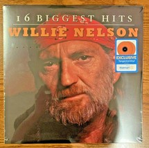 Willie Nelson 16 Biggest Hits Double Tangerine Colored Vinyl LP  - £67.01 GBP