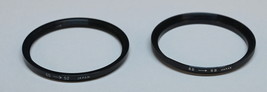 Filter Step up &amp; down rings 55 to 52 &amp; 52 to 55 - $3.00