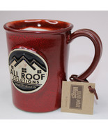 JJ Potts Handmade Red Coffee Tea Mug Made In America All Roof Solutions ... - $12.59