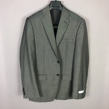 Calvin Klein Gray Micro Dot Notch Lapel Wool Suit Jacket Size 42R $250 - £50.84 GBP