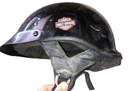 Simpson Helmets, Inc. Shorty Vintage Harley Davidson Motorcycles Helmet ... - £91.29 GBP