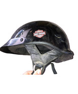 Simpson Helmets, Inc. Shorty Vintage Harley Davidson Motorcycles Helmet ... - £91.67 GBP