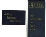 Doral Park Avenue Hotel Air Schedules 1965 New York City  American Airlines - $39.70