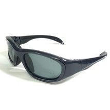 Liberty Sport Kids Sunglasses Morpheus Black Blue Square Frames with blu... - $37.20