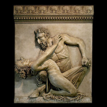 Pan ancient Greek god large plaque Sculpture Replica Reproduction - £2,724.89 GBP