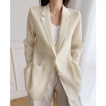 Women Lapel Blouse For 2023 New Thin Long Sleeve Lady Casual Elegance Female Sum - £211.45 GBP