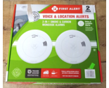 2 PACK - First Alert Precision Detection 10-Year Smoke and Carbon Monoxi... - $59.97
